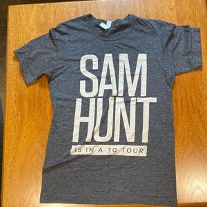 15 IN A 30 Sam Hunt tour T-shirt